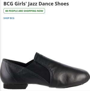 BCG Sleek Black Jazz Shoes